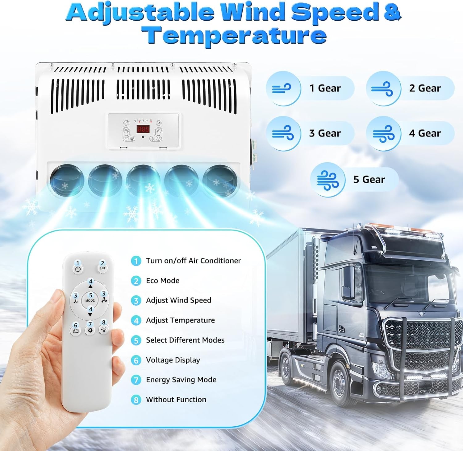 12V 11000BTU Car Hanging Air Conditioner A/C Kit For Car Truck Vehicle Universal