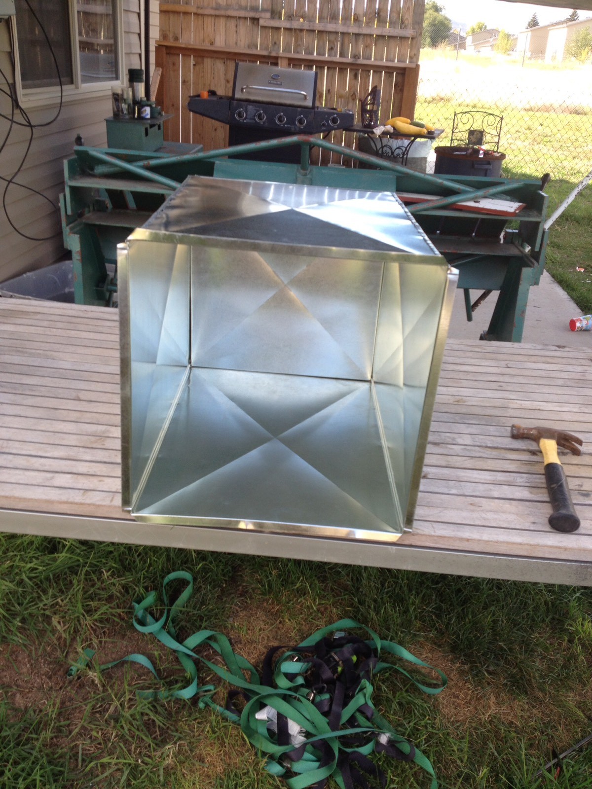 12 X 16 X 35 1/2 HVAC SUPPLY/RETURN AIR DUCTWORK PLENUM GALVANIZED 26 GAUGE