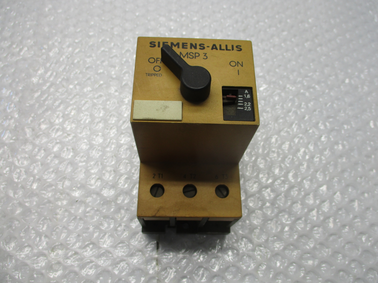 SIEMENS MSP30G STARTER MOTOR PROTECTOR 1.6-2.5AMP NSNP