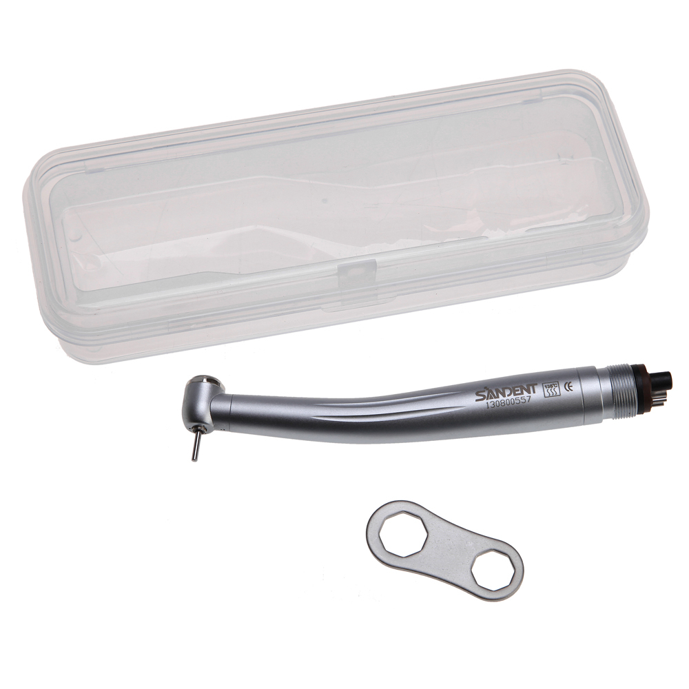 SANDENT Standard Head Dental Air Turbine High Speed Push Button Handpiece 4 Hole