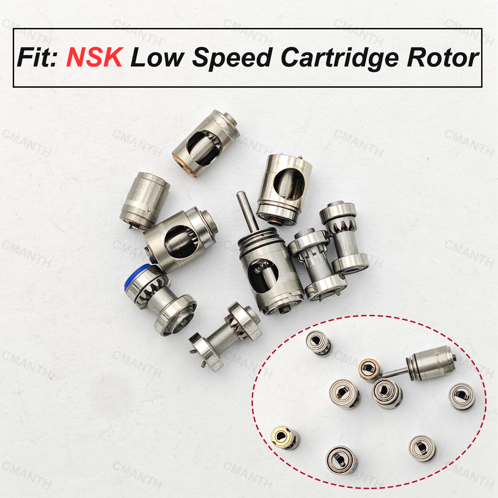 US Dental Handpiece Rotor Cartridge Rotor For NSK S-Max M95L M95 Ti-Max X95L X95