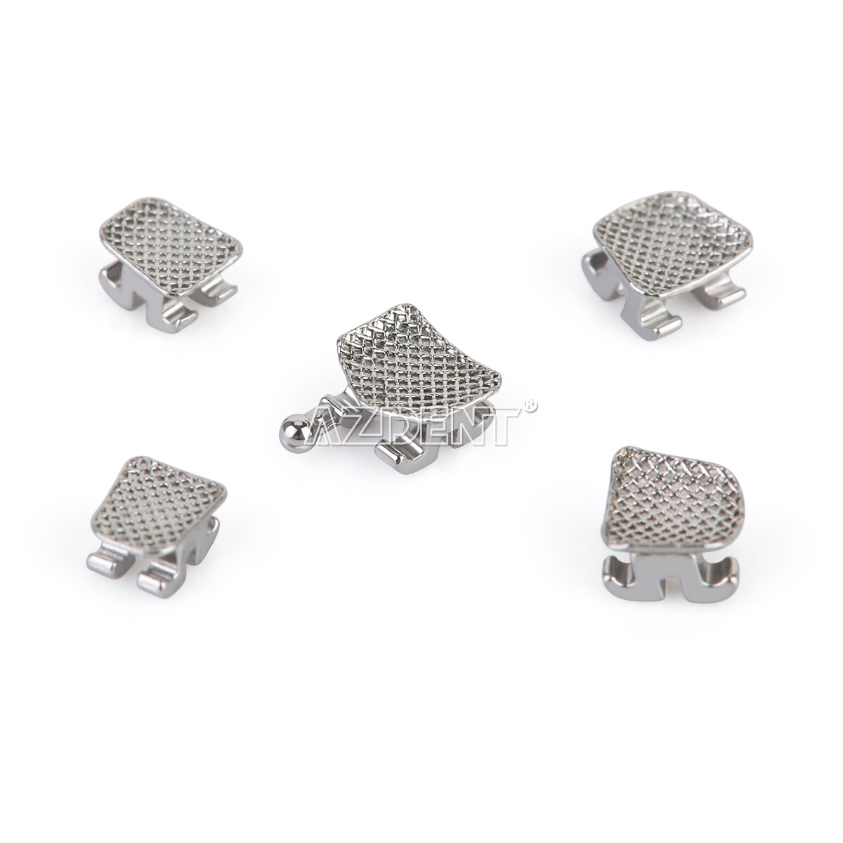 AZDENT Dental Ortho MINI Self-Ligating Brackets Brace 0.022″-Roth/ MBT Hooks 345