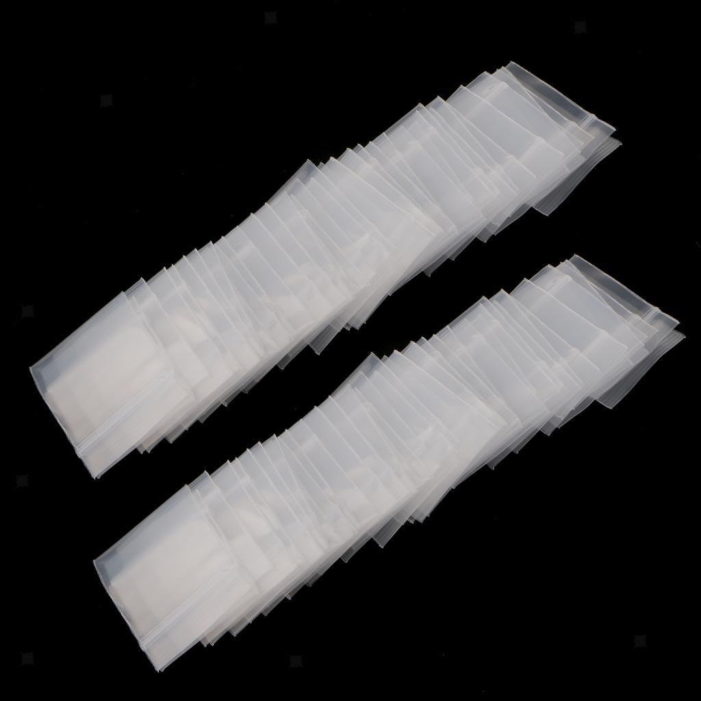 100pcs 1.4″x 1.8″ 4mil Clear Zip Bag Bag Baggies Reclosable