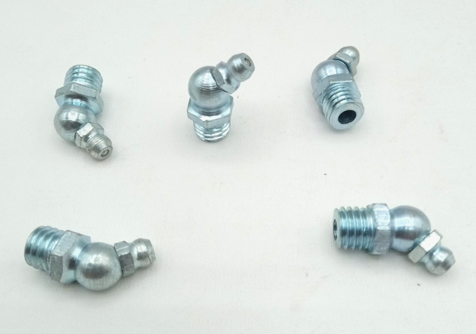 (5Pcs) 10mm Metric 45 degre Angle GREASE FITTING
