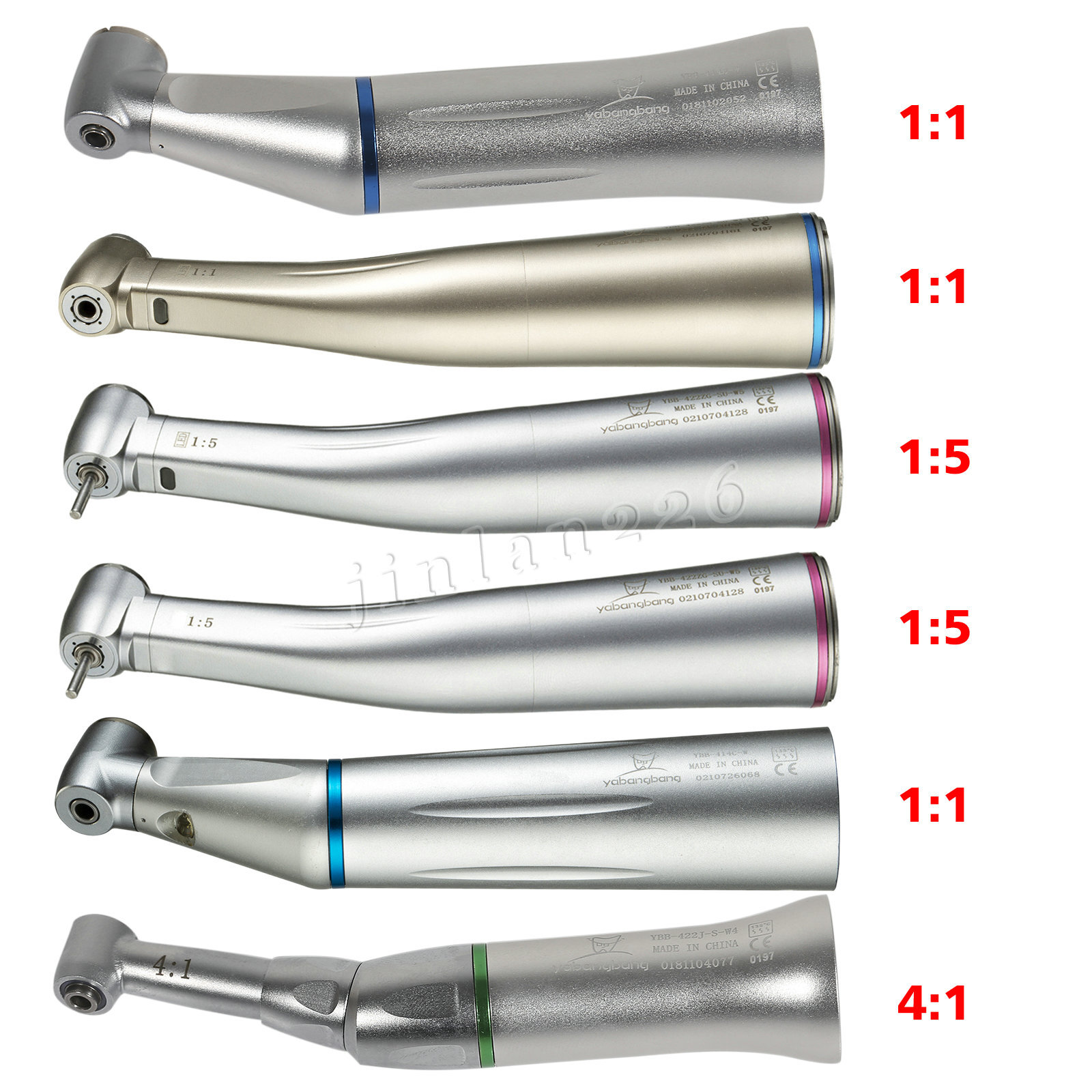 NSK Style 1:5/1:1/4:1 Dental Contra Angle High Low Speed Handpiece E-Type / LED