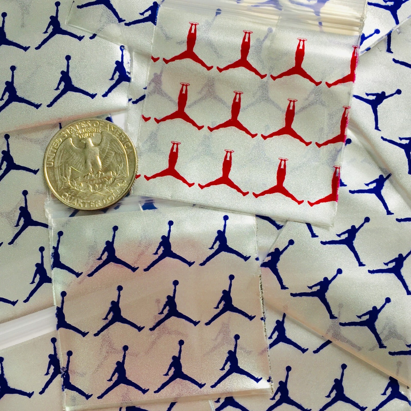 BaggiesSince1987 – 1515 Design Zip Bags METALLIC P 50 D MIX 100PCS, READ DETAILS