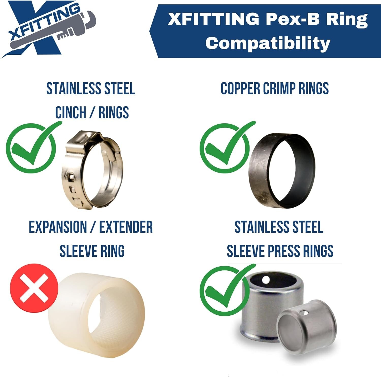 25 PIECES 1/2″ X 1/2″ X 1/2″ PEX TEE – BRASS CRIMP FITTINGS (LEAD-FREE BRASS)