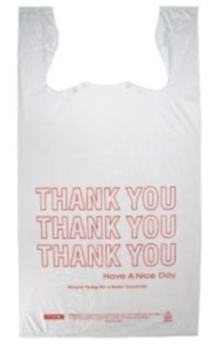 Large 1/6 BBL T-Shirt Thank You Bags 11.5″ x 6.5″ x 21″ HDPE High Quality