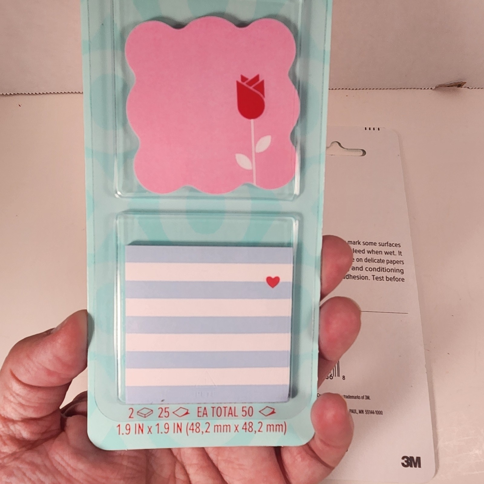 Post-it Love Notes New In Package Set Of 3 / cute notes / office supplies