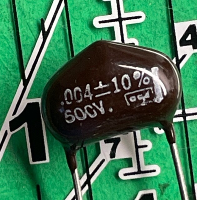 Cornell Dubilier Brown Drop Capacitor .004uF 600v DPMS6D4 0.004uF AMP Audio 2pcs