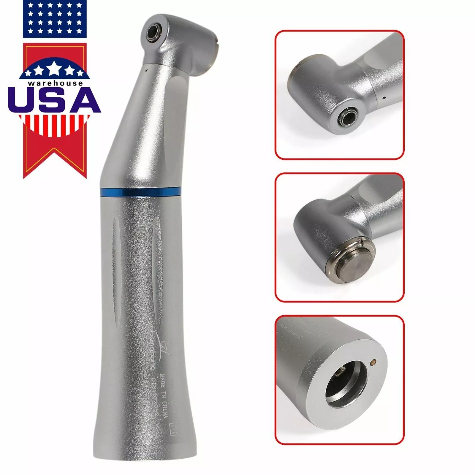 Dental 1:1/1:4.2/1:5/20:1 Fiber Optic LED Contra Angle Handpiece Fit NSK Motor