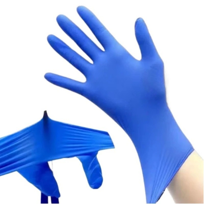 YUMARCH Blue Nitrile Gloves Disposable Powder Free S M L 20 50 100PCS