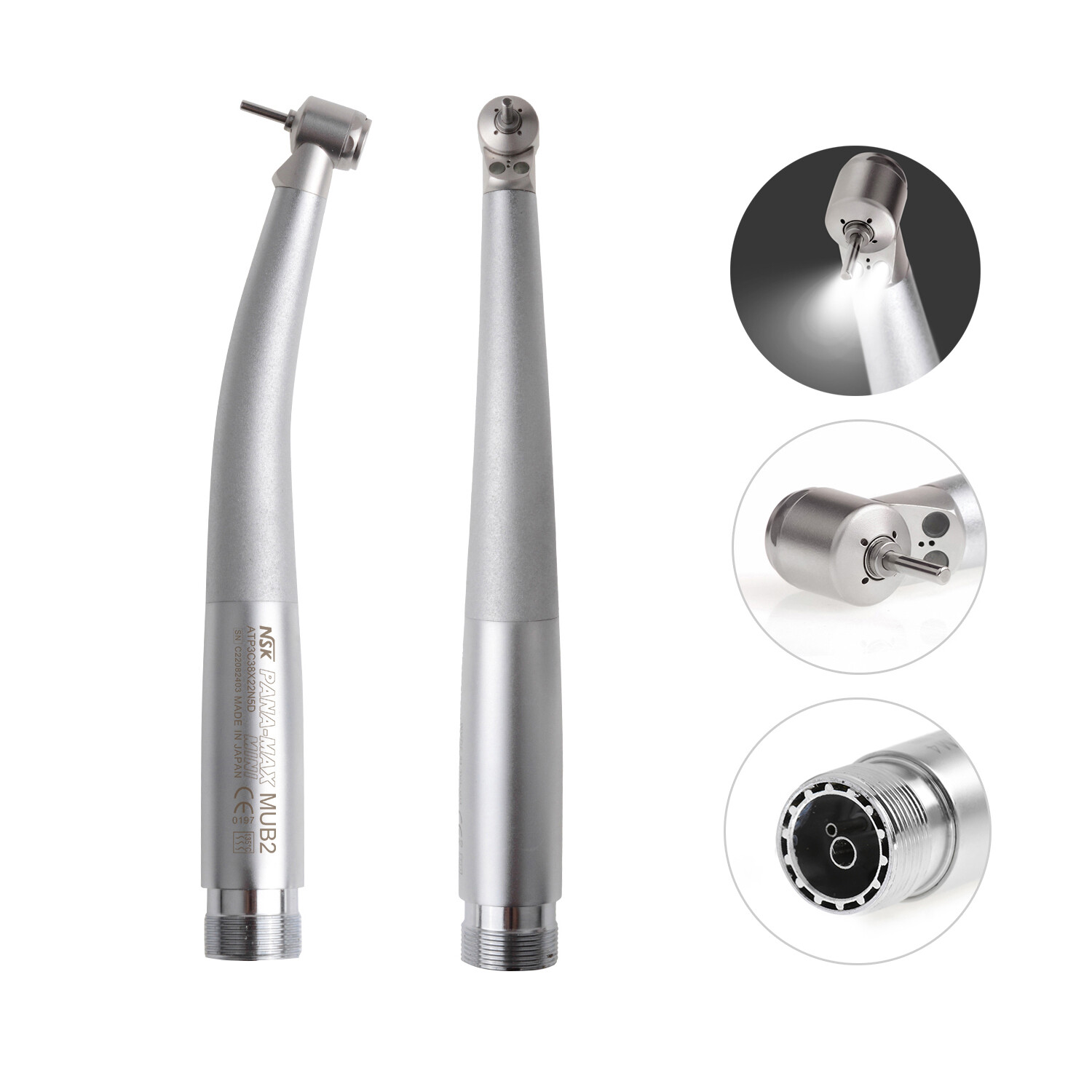 2H/4H Dual LED Dental High Speed Handpiece Single Water Spray MINI Head for Kids