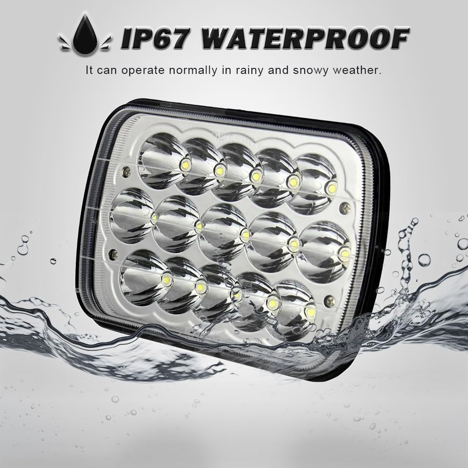 2PCS 5×7 Led Headlights Compatible With International 5900i 7300 7400 9200 94…