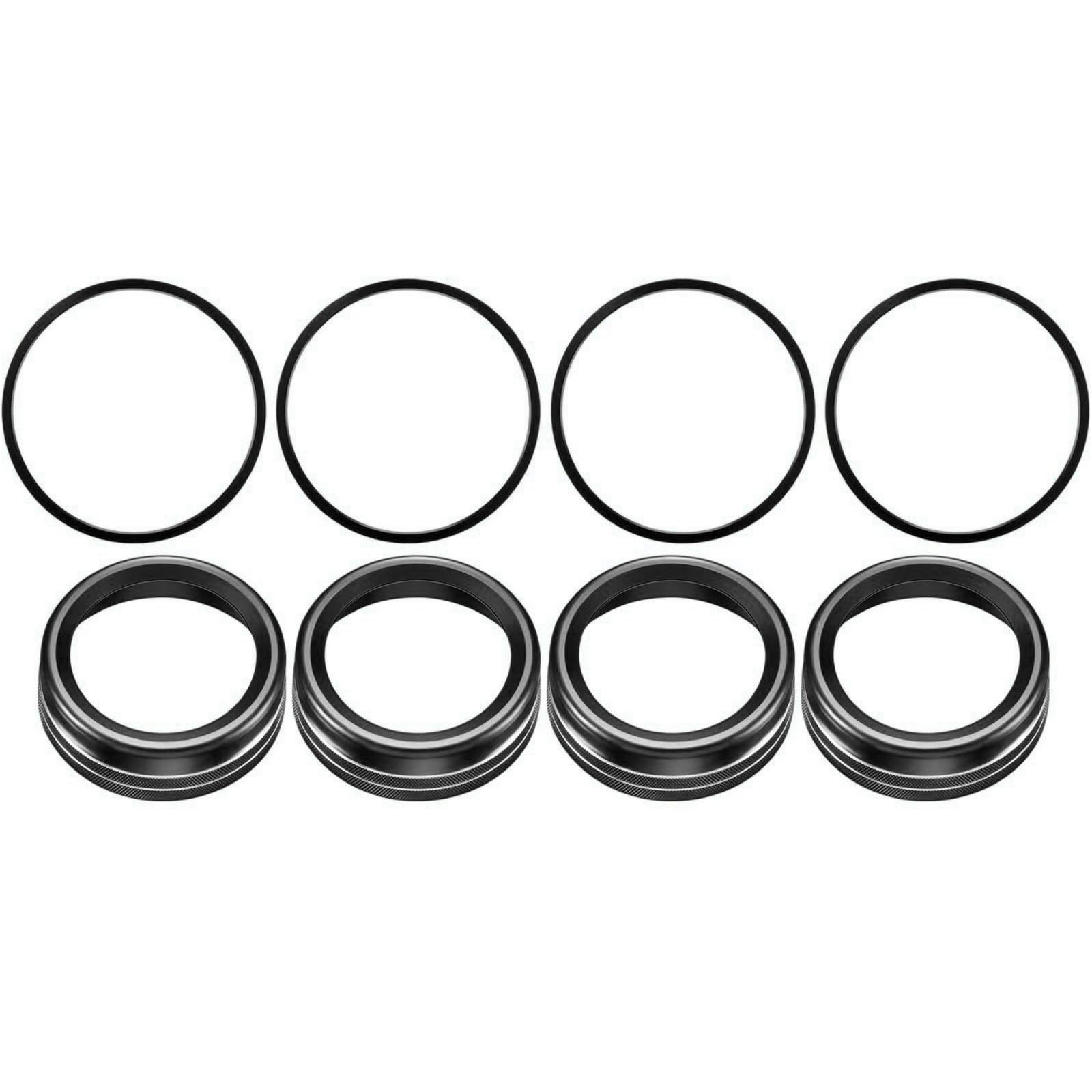 Autk Aluminum Alloy Ac Knob Covers Vent Outer Rings Kit For Toyota Tacoma