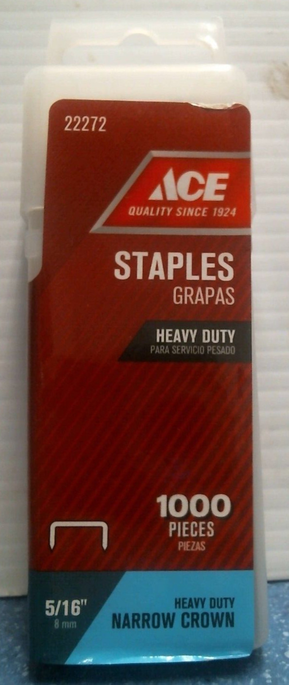 ACE 5/16″ Heavy Duty Staples, 1000 Pieces (22272) FS