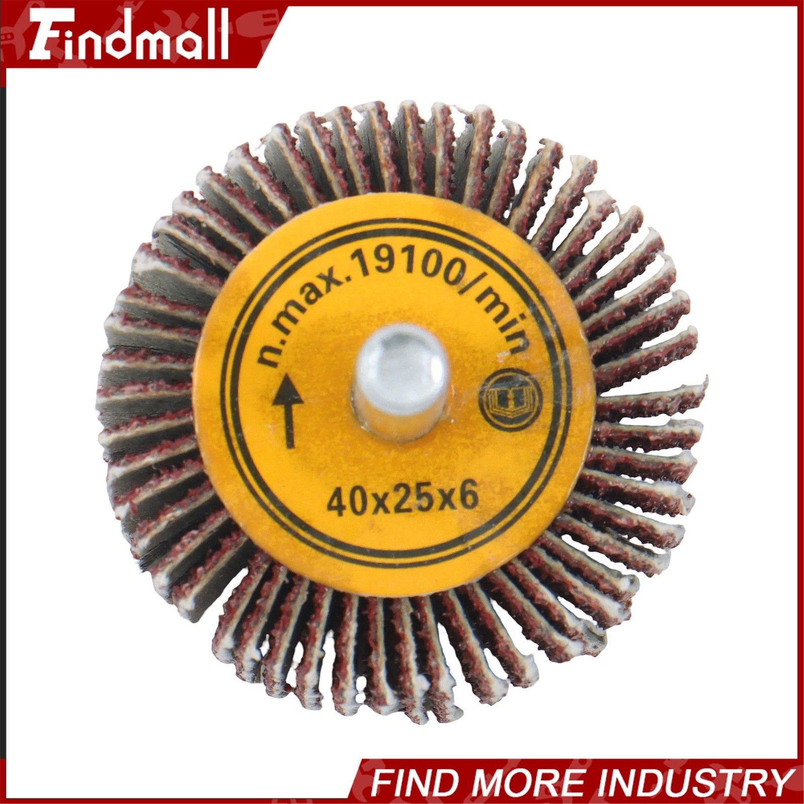 Findmall 5 Pack 1-1/2″x1″x1/4″ 60 Grit Aluminum Oxide Shank Mounted Flap Wheels