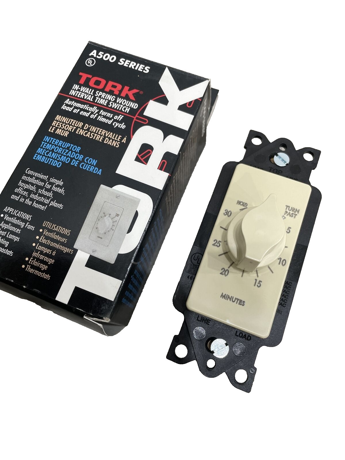 ?(QTY 2) TORK A530MH Mechanical Light Timer 5 Min–12 Hr 120V A500 Series‼️