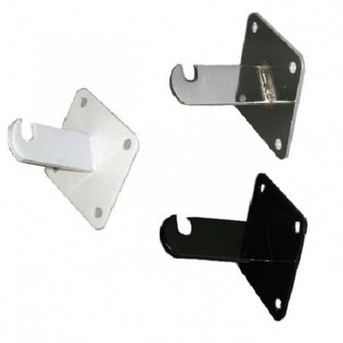 Dazzling Displays Chrome Gridwall Mount Brackets For Grid or Slatgrid Panels – B