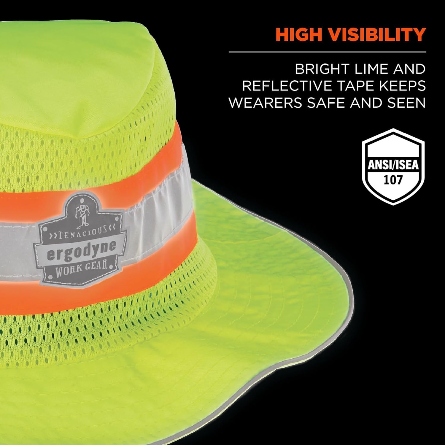unisex adult Hi-vis Ranger Sun Hat, Lime, XX-Large-3X-Large , Factory
