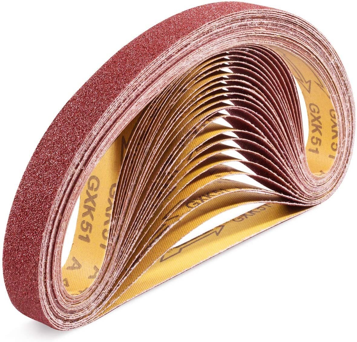 25PCS 1×42 inch Sanding Belts Belt Sander Sandpaper 60 80 120 150 240 400 Grit