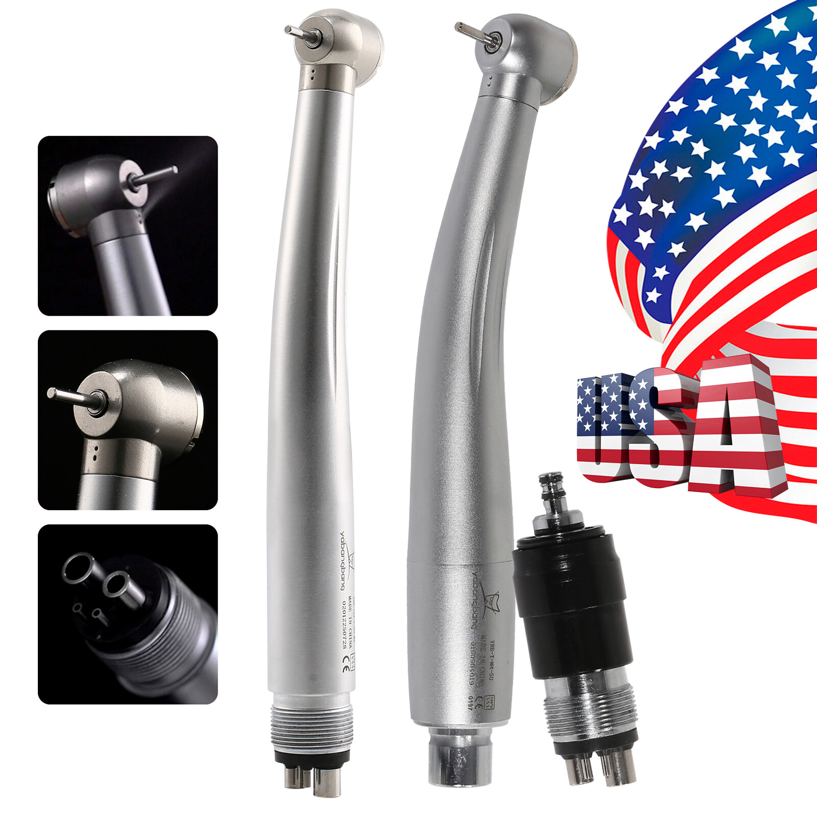 Dental High Speed Turbine Handpiece Large Head / QD-J Coupling 4 Hole for NSK ds