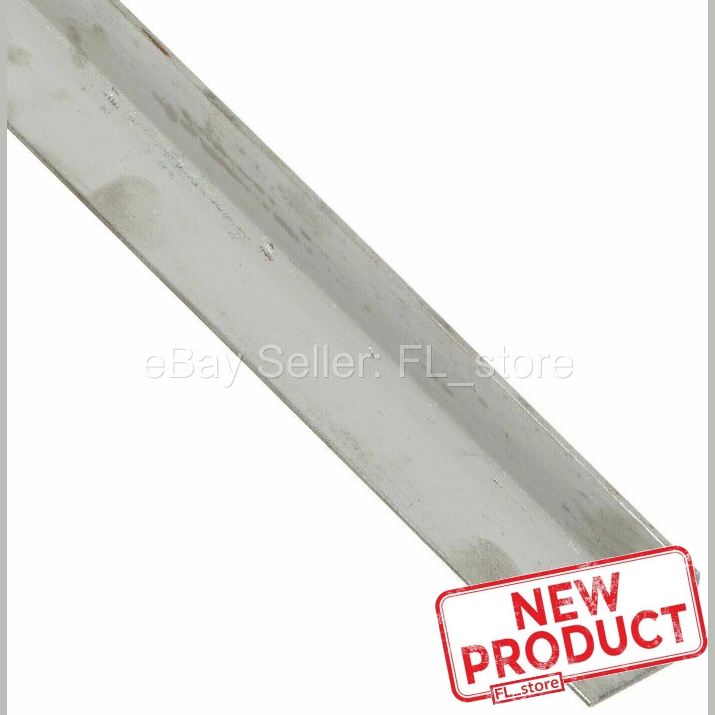 Stainless Steel Angle 1/4″ x 1″ x 1″ x 7 Feet Hot Rolled 304 Mill Finish NEW