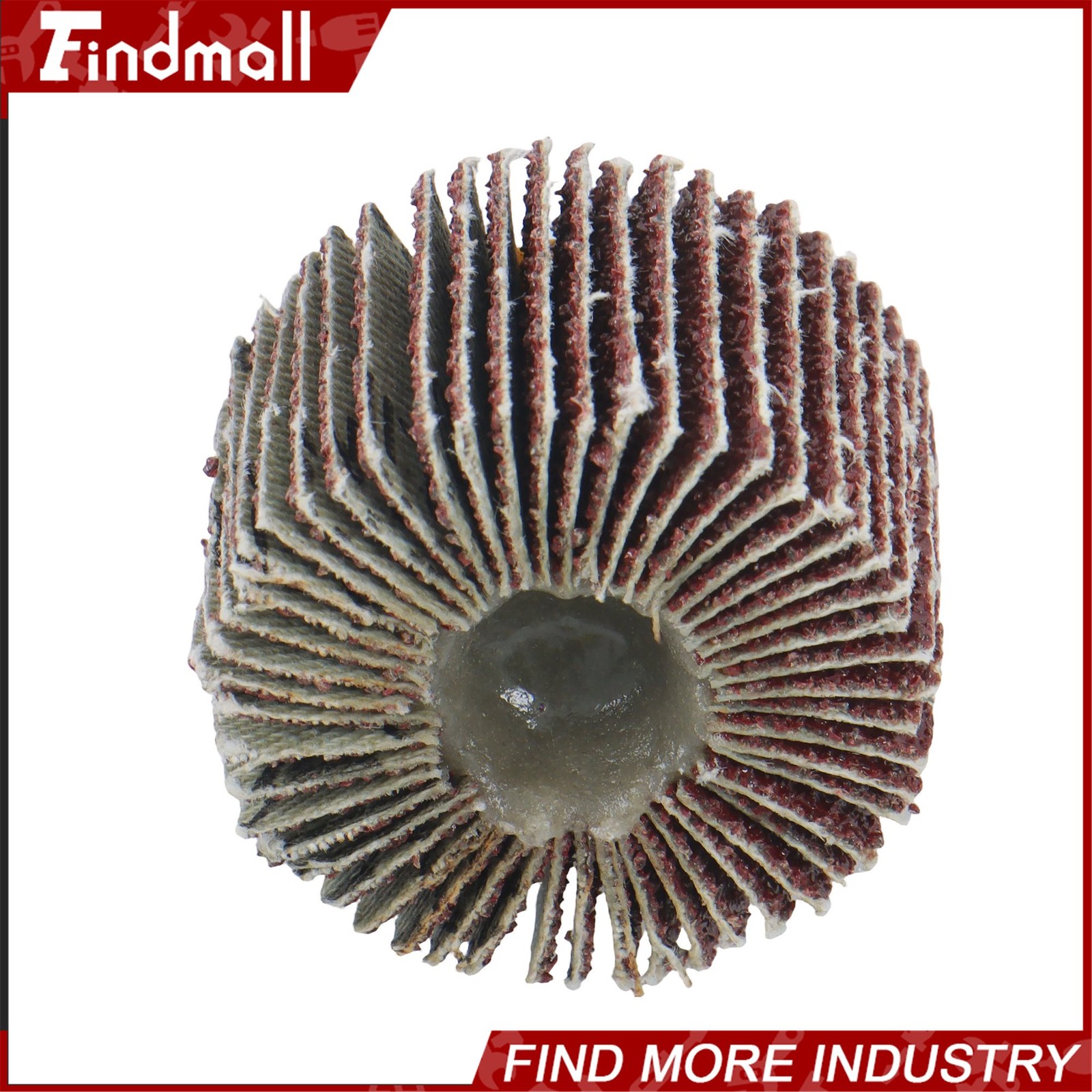 Findmall 5 Pack 1-1/2″x1″x1/4″ 60 Grit Aluminum Oxide Shank Mounted Flap Wheels