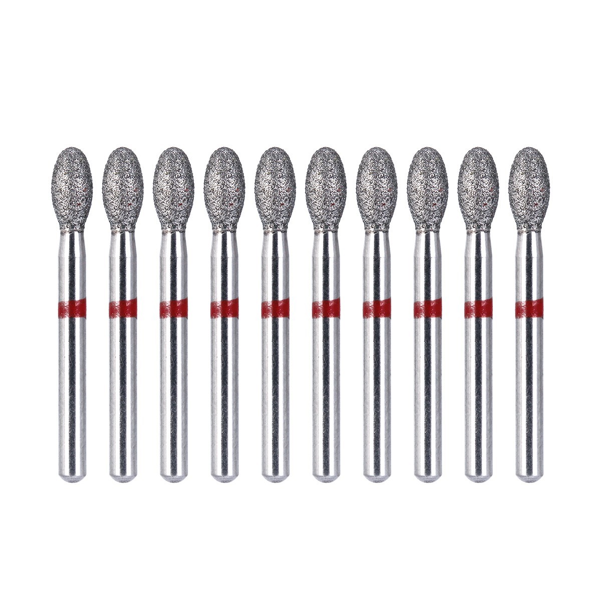 10Pcs AZDENT Dental Carbide Burs FG557Cross Cut Cylinder Fissure for Handpiece