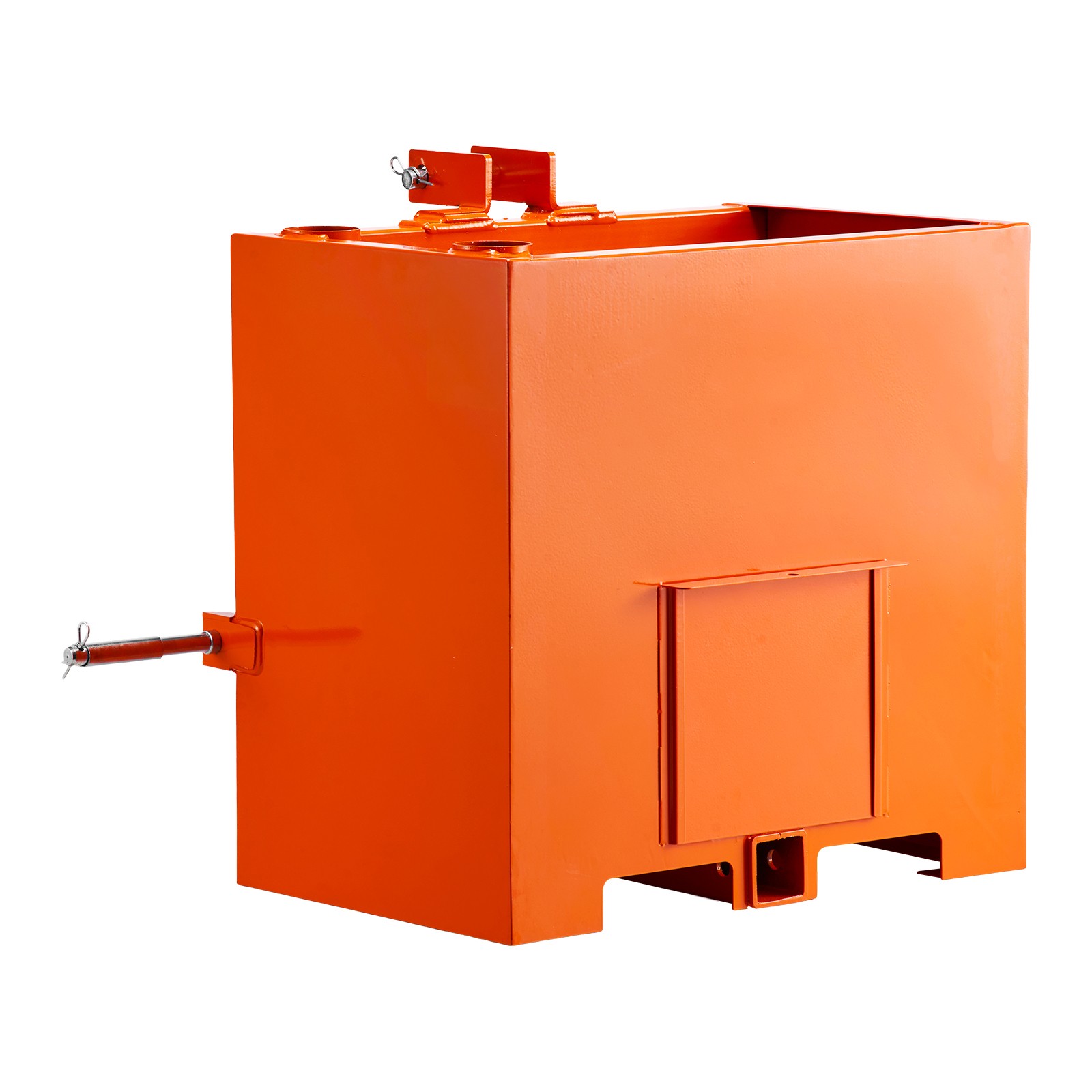 Ballast Box 3 Point Category 1 Tractor 5ft³ Capacity 800lbs Counterweight Orange