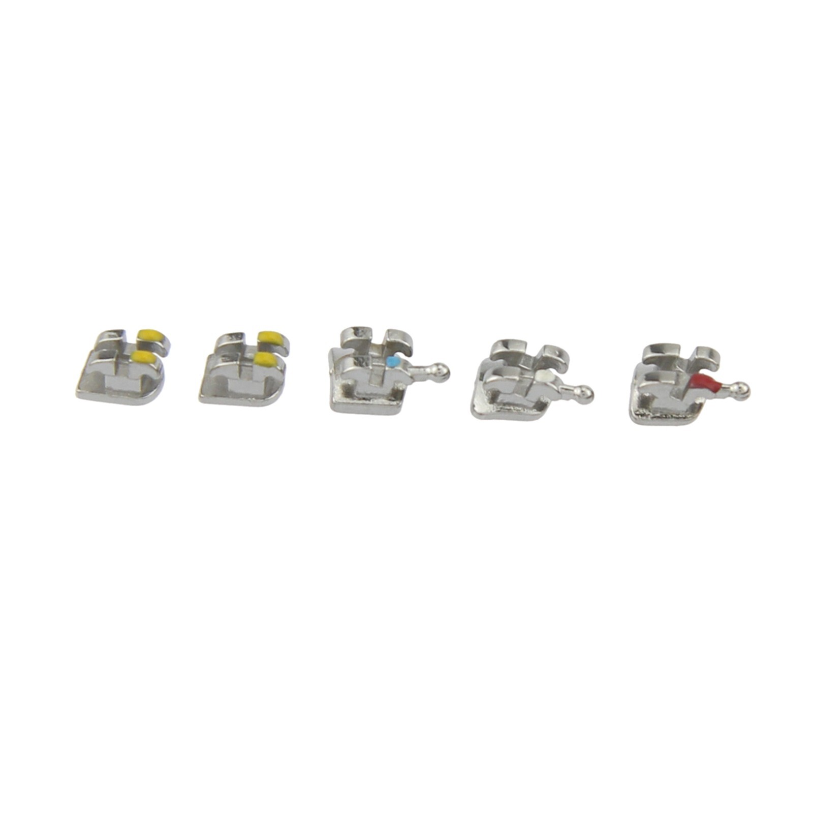 Dental Orthodontic Brackets Metal Brace MIM MINI Roth MBT 022 018 345 With Hooks