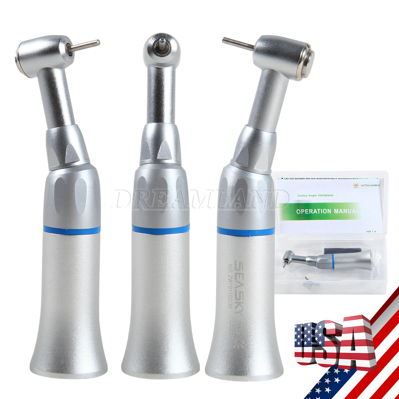 Dental Slow Low Speed Contra Angle Handpiece Fit FG 1.6mm Burs Fit NSK SALE