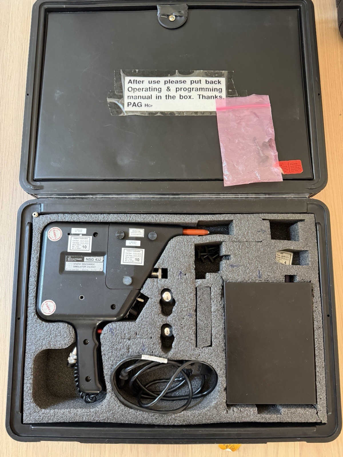 2 X Schaffner NSG432 Electrostatic Discharge Simulator with Accessories