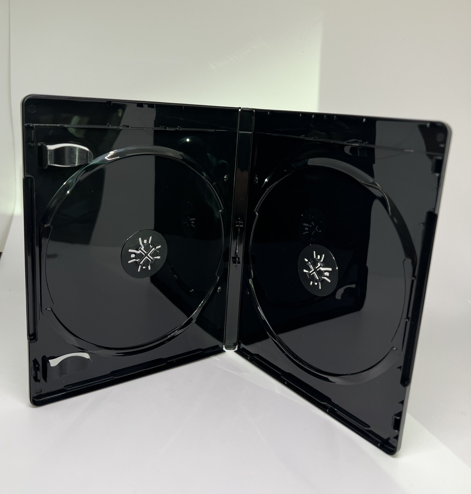 5 PCS NEW 12mm Double Blu-Ray DVD Case, Embossed Blu-Ray Logo, Black,YH28-12MM