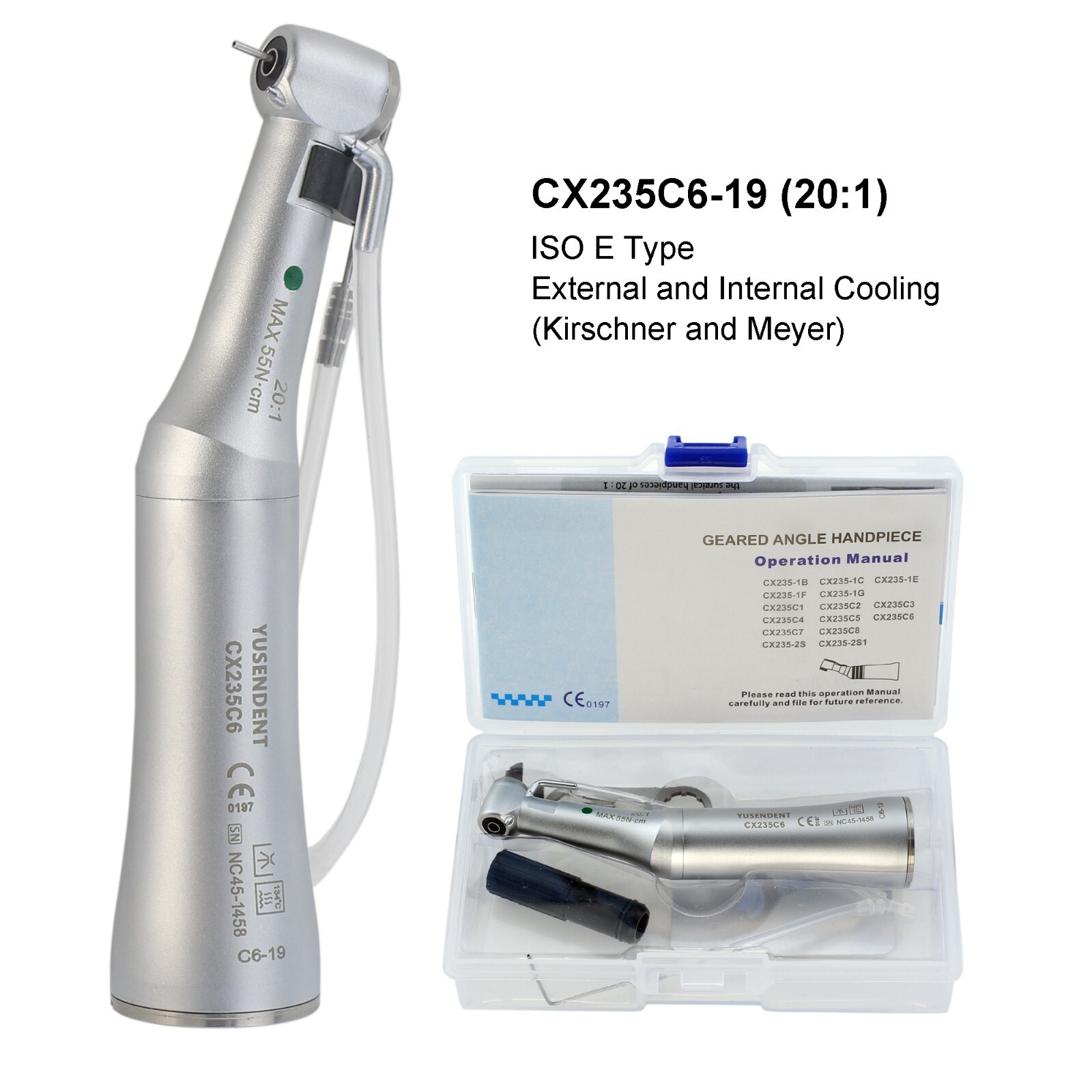 COXO Dental Contra Angle 1:1 10:1 6:1 Endo 20:1 Implant Handpiece Fiber Optic