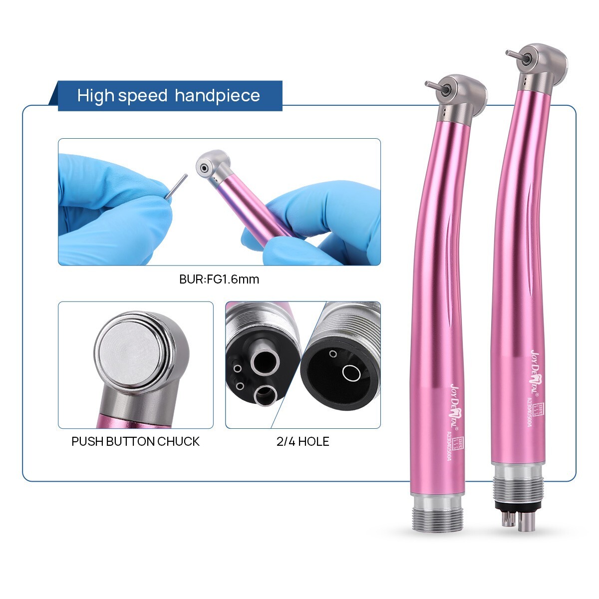 AZDENT Dental E-generator LED High and Low Speed Handpiece Kit 2Hole /4 Hole
