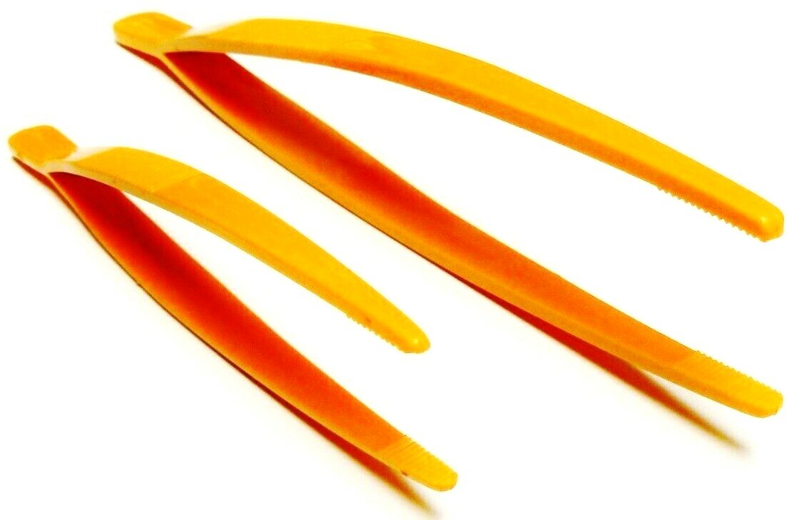 Plastic Tweezers Set of 2 Forceps General Purpose Tweezer Plastic 7″ & 10″ Long