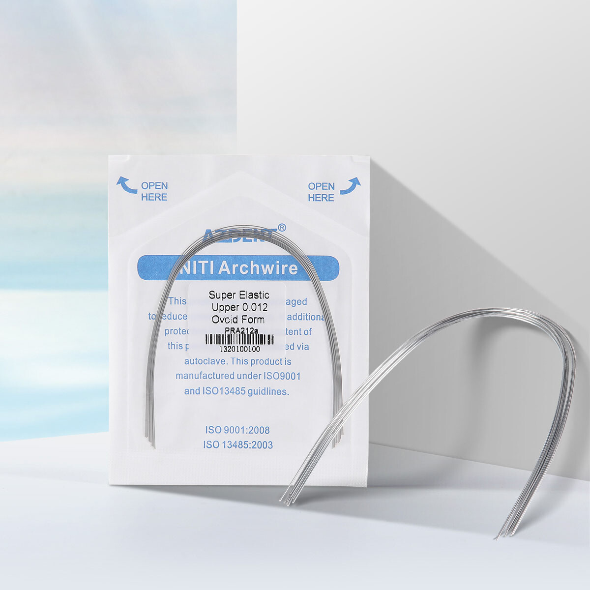 Dental Orthodontic Super Elastic Niti Round Arch Wires 012-020 Upper/ Lower