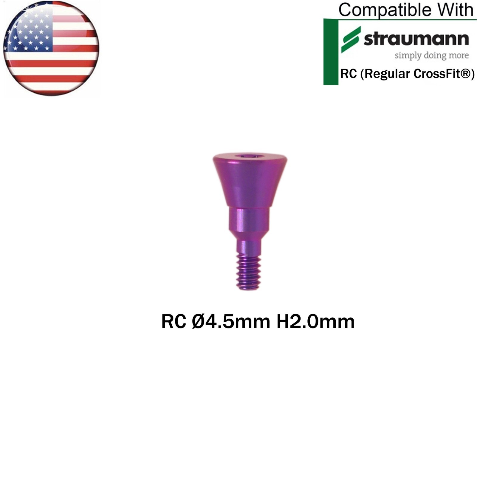 US Dental Healing Abutment NC/RC Healing Caps for Straumann ITI BL/BLT Implants