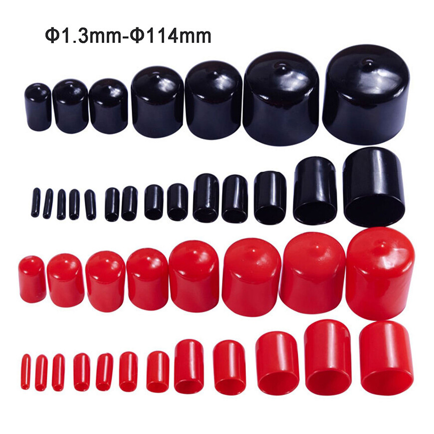 End Cap Rod Bar Screws Vinyl Rubber Plastic Thread Cover Caps Φ1.3mm-Φ114mm