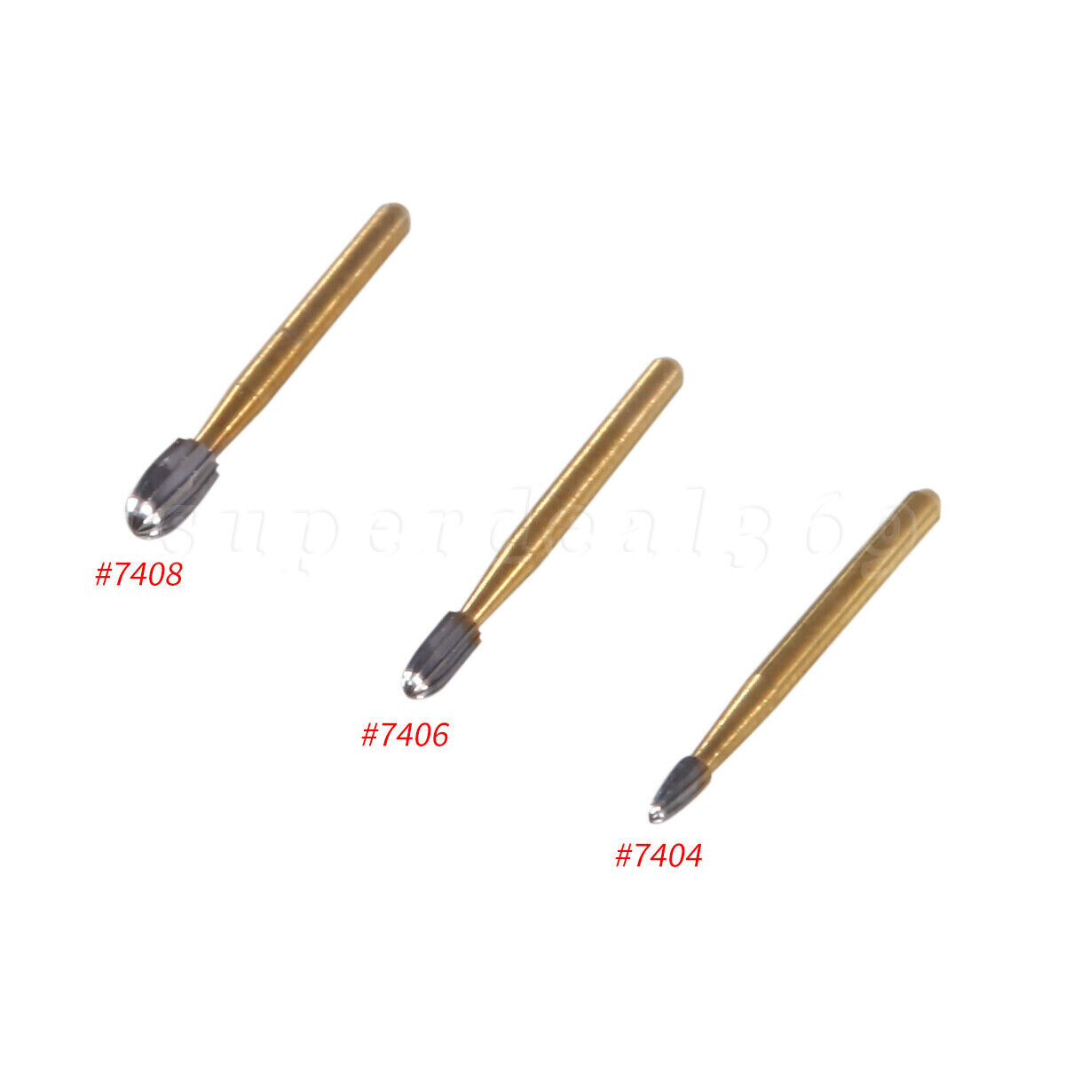 Dental Bur Trimming & Finishing Gold Carbide Burs FG 7901 /7902 /7406 /7408 ns