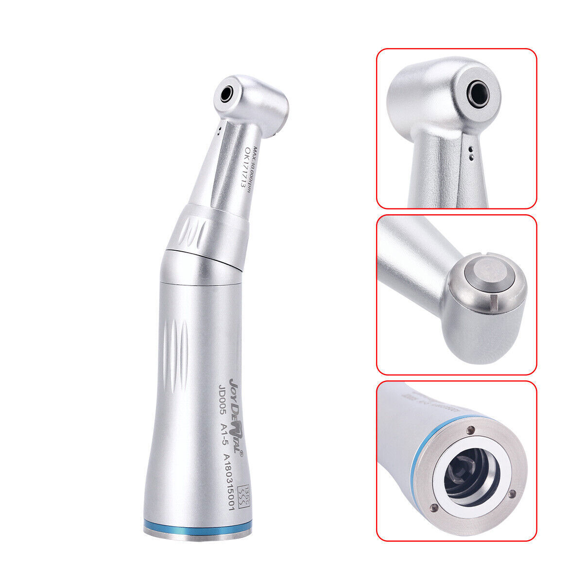 AZDENT Dental Inner Water Spray Contra Angle Air Motor Low Speed Handpiece 4Hole