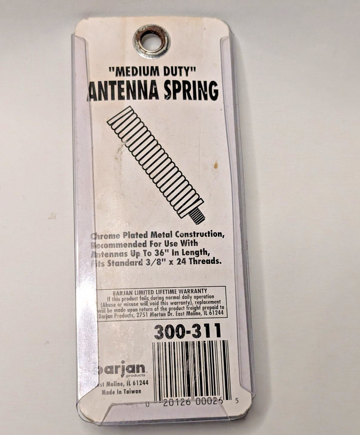 Medium Duty ANTENNA SPRING Barjan 300-311 Made Taiwan 1970s Whip CB