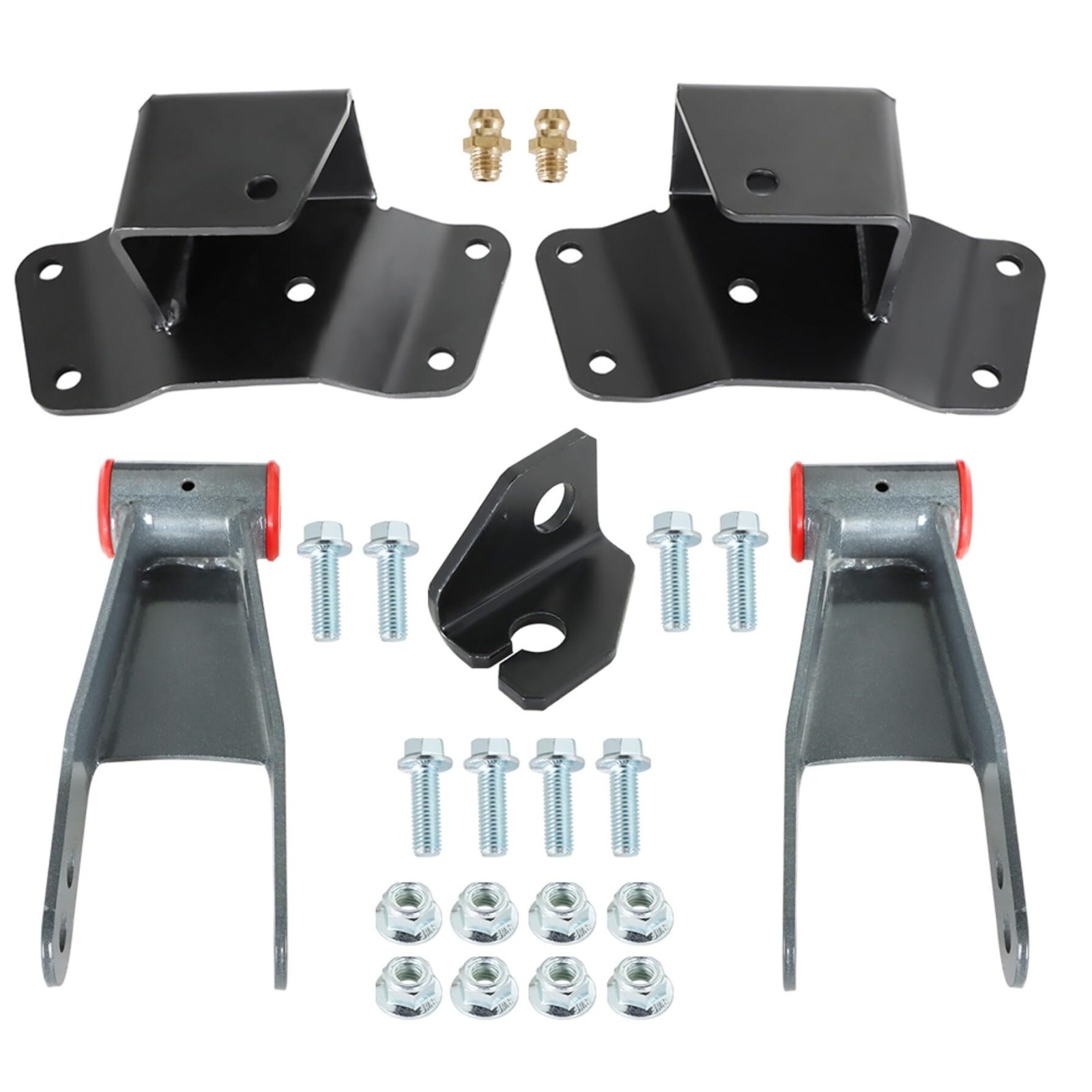 4 Rear Drop Kit Shackles Hangers for 1988-1998 Chevy Silverado for 1988-1998 …
