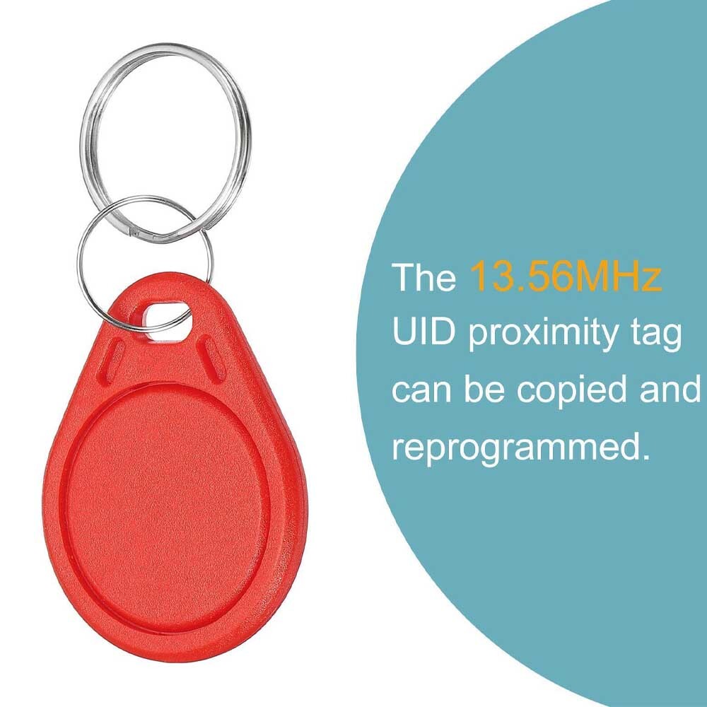50/100/200x RFID Key Fobs UID 13.56MHz Rewritable Proximity IC Smart Token Tag