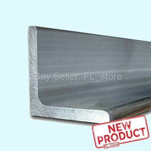 Aluminum Angle 1/4″ x 4″ x 4″ x 4 Feet Length Unpolished Alloy 6061 90° Stock