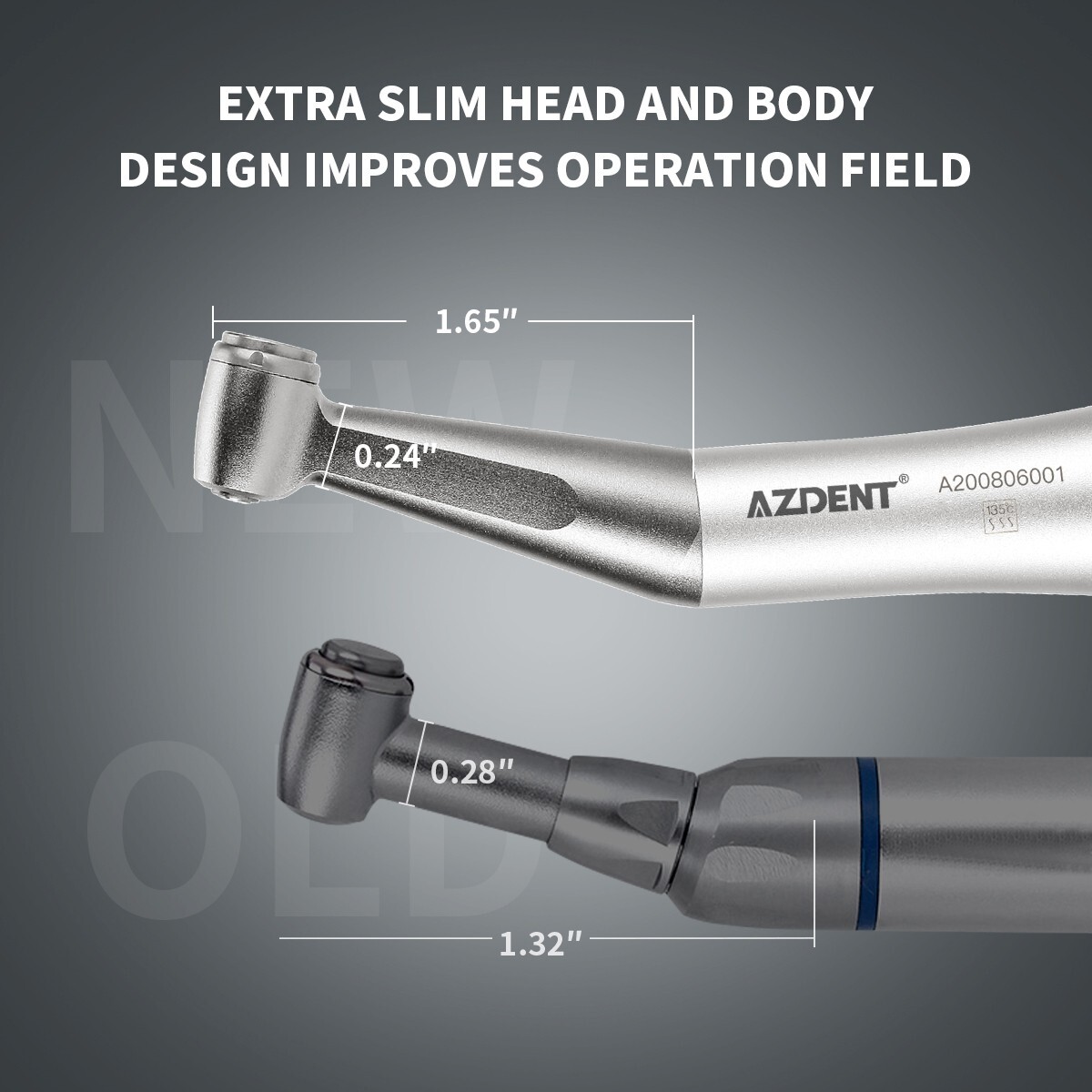 Dental 1:1 Push Button Slow Low Speed Contra Angle Handpiece fit FG 1.6mm Burs