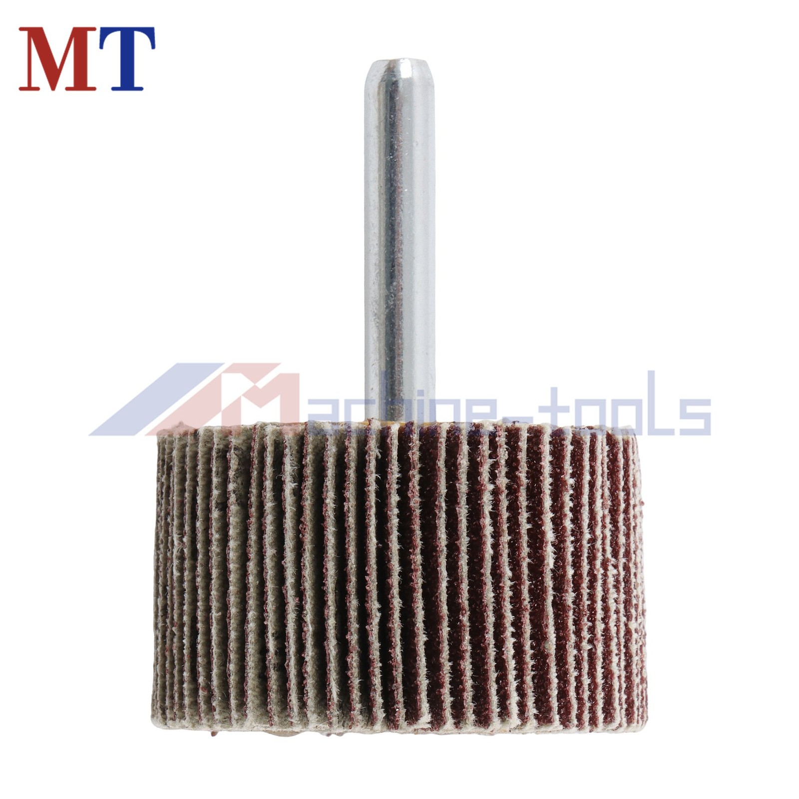 5 Pack Shank Mounted Flap Wheels 120 Grit Aluminum Oxide 1-1/2″x1″x 1/4″