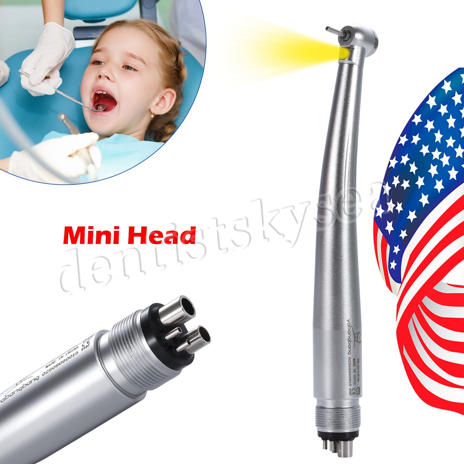 1-5* Dental Handpiece Fiber Optic High Speed W/ KAVO MULTIflex Coupler 6Hole