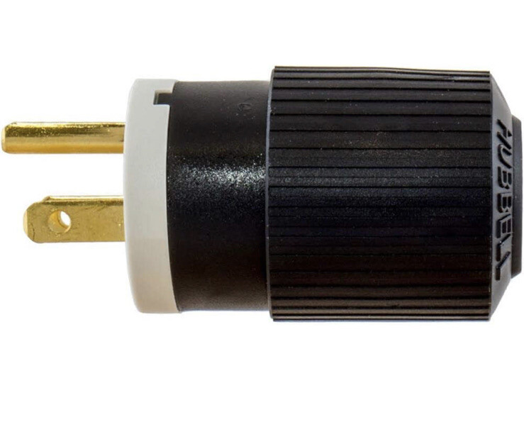 4 Pack 15A 125V NEMA 5-15P STRAIGHT BLADE PLUG Industrial Grade